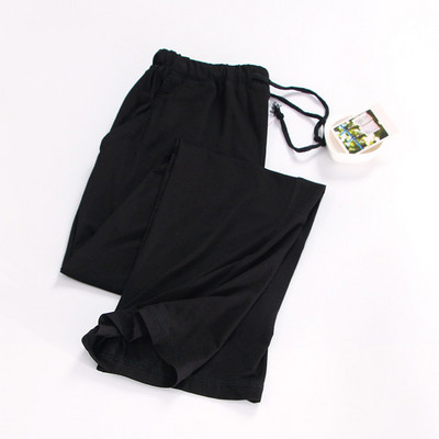 Naiste püksid, kevadised sügispüksid, pidžaama puuvillased pidžaamapüksid, naiste pidžaamapüksid, mustad naiste magamispüksid Q296