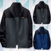 Ανδρικά Ρούχα Ανδρικά Φλις Βάρος Ελαφρύ Ανδρικό Πανωφόρι Χειμερινό Ζεστό Oversize Φαρδύ Fleece Stand-Γιακά Ανδρικά για Μόδα Μπουφάν