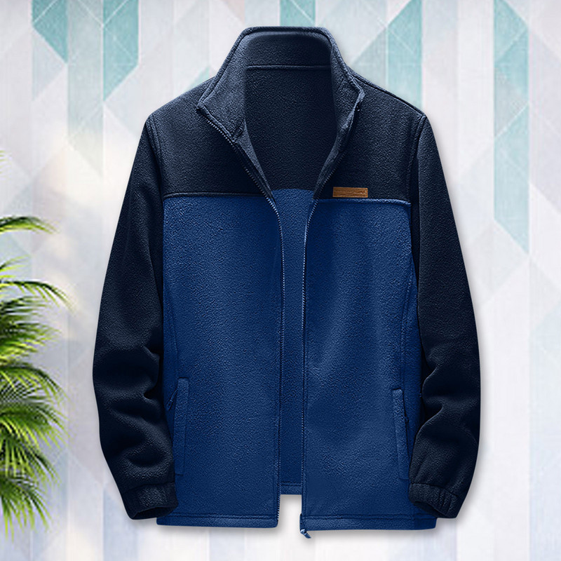 Ανδρικά Ρούχα Ανδρικά Φλις Βάρος Ελαφρύ Ανδρικό Πανωφόρι Χειμερινό Ζεστό Oversize Φαρδύ Fleece Stand-Γιακά Ανδρικά για Μόδα Μπουφάν