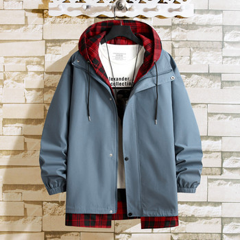 Мъжко облекло Мъжки палта S Car Mens Winter Two Kared Autumn 3piece Contrast Trendy Colour Jackets Jacket Мъжко стилно