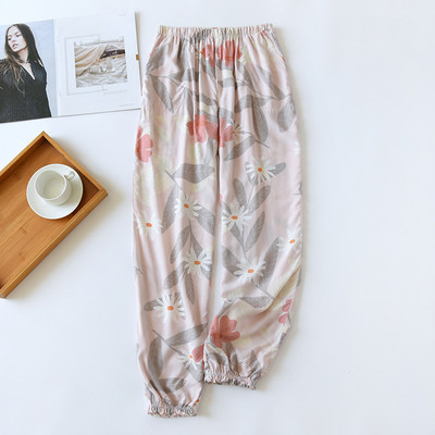 Imbracaminte de vara Pijamale Pantaloni pentru casa Pantaloni de dormit Pantaloni Imbracaminte de camera pentru femei Pantaloni florali Noutati in lenjerie de corp pentru femei
