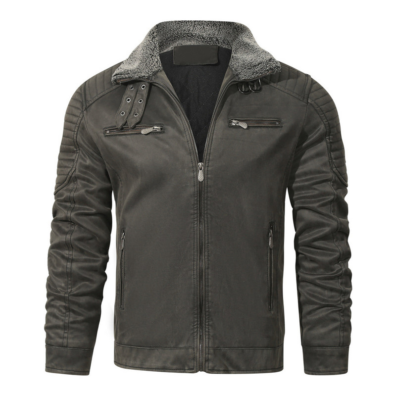 Χειμερινά Μπουφάν Ανδρικό Παλτό Ανδρικό Ζεστό Χειμωνιάτικο Μπουφάν Εξωτερικού Φθινοπωρινού Μανίκι Μακρύ Βαμβακερό φερμουάρ Χαλίκι Μπουφάν Gear H Rain