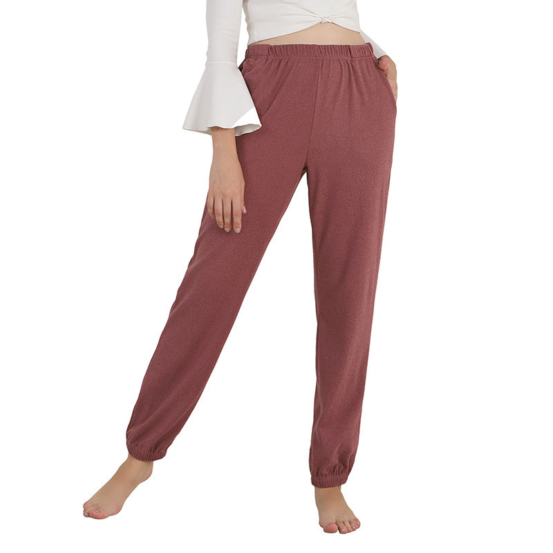 Nové pyžamové nohavice pre ženy, jeseň/zima, domáce oblečenie, 2XL-7XL, plus veľkosť, elastický pás, teplé nohavice, ležérne voľné nohavice na spanie