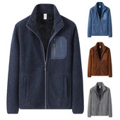 Îmbrăcăminte pentru bărbați Cardigan de iarnă Primăvară Palton de iarnă pentru bărbați Jachetă solidă cu fermoar Pentru guler vertical Manecă lungă H de toamnă Culoare Bărbați