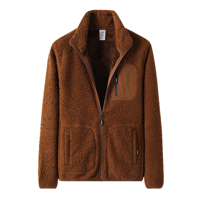 Îmbrăcăminte pentru bărbați Cardigan de iarnă Primăvară Palton de iarnă pentru bărbați Jachetă solidă cu fermoar Pentru guler vertical Manecă lungă H de toamnă Culoare Bărbați