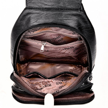Καυτά γυναικεία δερμάτινα σακίδια πλάτης Γυναικεία vintage σακίδιο πλάτης για έφηβες Σχολική τσάντα στήθους Τσάντα ταξιδιού Γυναικεία τσάντα πλάτης Sac A Dos Πακέτο πλάτης