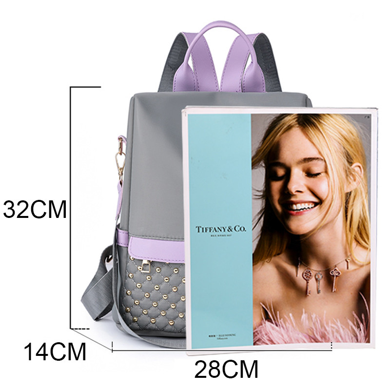 Σακίδιο πλάτης μόδας αδιάβροχο σακίδιο πλάτης για γυναίκες Ποιοτικές σχολικές τσάντες γυναικείες μονόχρωμες μικρές τσάντες ταξιδίου Γυναικεία τσάντα πολλαπλών λειτουργιών