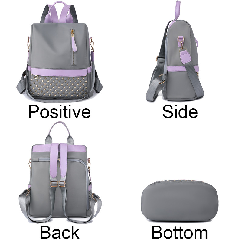 Σακίδιο πλάτης μόδας αδιάβροχο σακίδιο πλάτης για γυναίκες Ποιοτικές σχολικές τσάντες γυναικείες μονόχρωμες μικρές τσάντες ταξιδίου Γυναικεία τσάντα πολλαπλών λειτουργιών