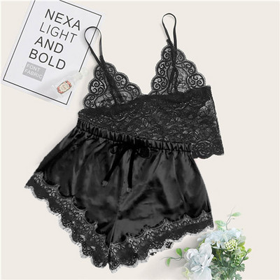 Φαρδιά γυναικεία νυχτικά πράσινη μακρυμάνικη πιτζάμες Γυναικεία σουτιέν Casual παντελόνια 2023 Ανοιξιάτικα Sleepwear 3 τεμάχια σετ Pijamas XXL