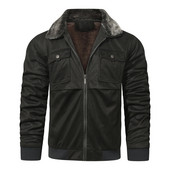 Ανδρικό φλις φλις χειμωνιάτικο γιακά Χοντρό πουλόβερ Χειμερινό όρθιο φερμουάρ με κλίση με γιακά αγάπη πέτο σακάκι είναι κόλαση