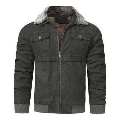 Ανδρικό φλις φλις χειμωνιάτικο γιακά Χοντρό πουλόβερ Χειμερινό όρθιο φερμουάρ με κλίση με γιακά αγάπη πέτο σακάκι είναι κόλαση