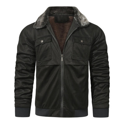 Ανδρικό φλις φλις χειμωνιάτικο γιακά Χοντρό πουλόβερ Χειμερινό όρθιο φερμουάρ με κλίση με γιακά αγάπη πέτο σακάκι είναι κόλαση