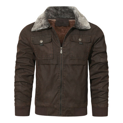 Ανδρικό φλις φλις χειμωνιάτικο γιακά Χοντρό πουλόβερ Χειμερινό όρθιο φερμουάρ με κλίση με γιακά αγάπη πέτο σακάκι είναι κόλαση