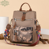 2022 Водоустойчива дамска раница Oxford Модни дамски раници против кражба Ученическа чанта с принт Висококачествена раница с голям капацитет