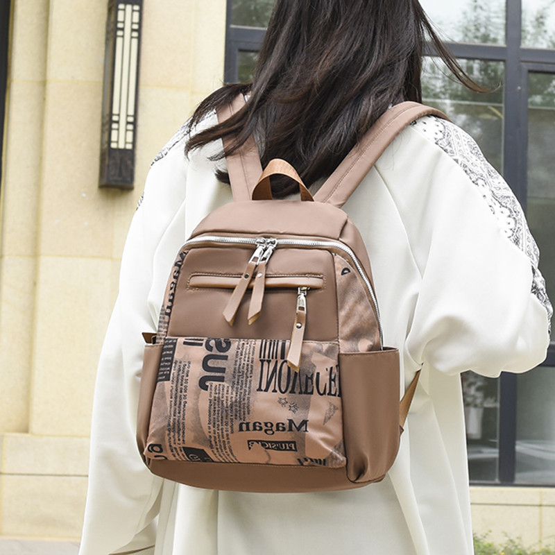 2022 Водоустойчива дамска раница Oxford Модни дамски раници против кражба Ученическа чанта с принт Висококачествена раница с голям капацитет