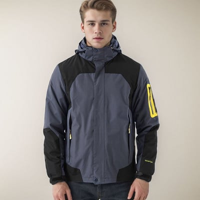 Talvejoped meestele Talve rasked meeste sügisjope mantlid pika värvi eemaldatav blokeering kapuutsiga jope jope varrukatega kott