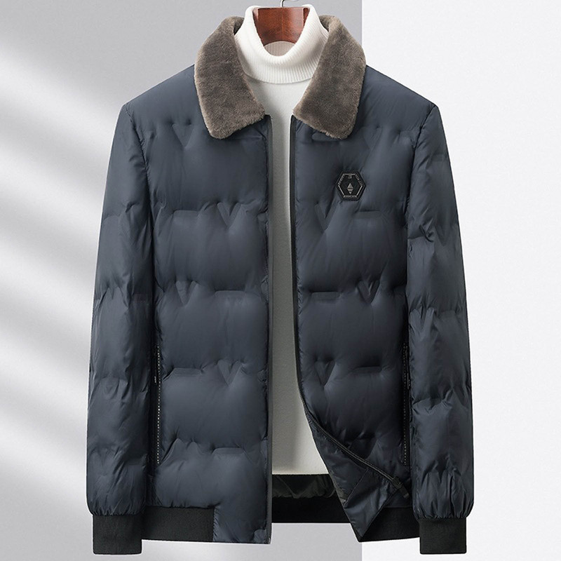Jachete de iarnă pentru bărbați Pietriș Toamnă caldă Echipament pentru bărbați Gros, ploaie ușoară, Jachetă de iarnă cu fermoar, haină din bumbac, pentru camping