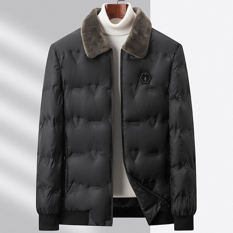 Jachete de iarnă pentru bărbați Pietriș Toamnă caldă Echipament pentru bărbați Gros, ploaie ușoară, Jachetă de iarnă cu fermoar, haină din bumbac, pentru camping