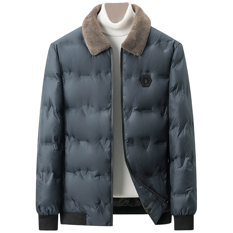Jachete de iarnă pentru bărbați Pietriș Toamnă caldă Echipament pentru bărbați Gros, ploaie ușoară, Jachetă de iarnă cu fermoar, haină din bumbac, pentru camping