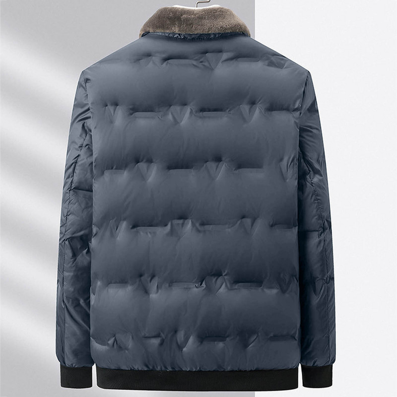 Jachete de iarnă pentru bărbați Pietriș Toamnă caldă Echipament pentru bărbați Gros, ploaie ușoară, Jachetă de iarnă cu fermoar, haină din bumbac, pentru camping