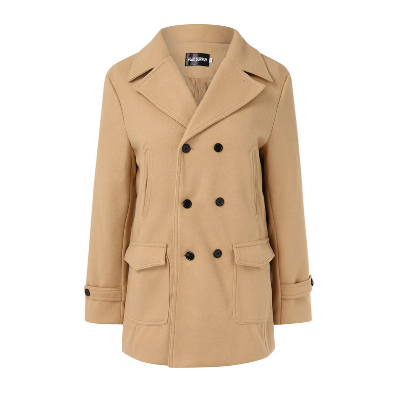 Mods Ανδρικό παλτό Χειμερινό μανίκι πέτο με επένδυση γιακά μακρύ παλτό Δερμάτινο παλτό Vintage χοντρό Ανδρικό χειμωνιάτικο παλτό Ζεστό