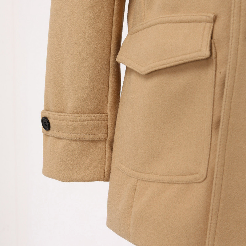 Mods Ανδρικό παλτό Χειμερινό μανίκι πέτο με επένδυση γιακά μακρύ παλτό Δερμάτινο παλτό Vintage χοντρό Ανδρικό χειμωνιάτικο παλτό Ζεστό