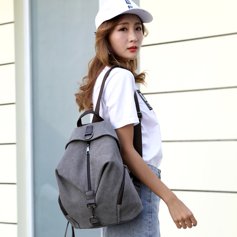 Značkový dámsky plátený batoh v preppy štýle, školská dievčina, študentská školská taška na notebook, kvalitná plátená taška Mochila Bolsas 2022