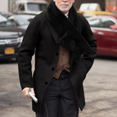 Μπουφάν Cold For Weather Μακριά Ανδρικό Γιακά Ανδρικό Χειμώνα Παχύ Παλτό Πέτο Μανίκι Επενδυμένο για Βροχή Δερμάτινο Ανδρικό Μπουφάν Vintage