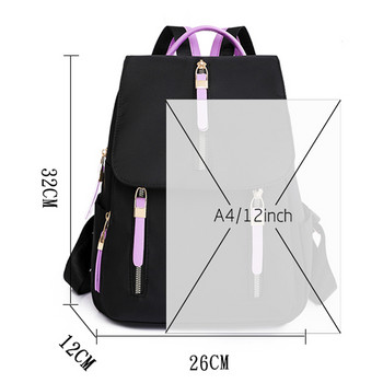 Μαλακές δερμάτινες γυναικείες τσάντες πλάτης υψηλής ποιότητας Colorblocked μαθητικές σχολικές τσάντες για έφηβες 2023 Designer casual γυναικείο σακίδιο πλάτης