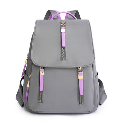 Μαλακές δερμάτινες γυναικείες τσάντες πλάτης υψηλής ποιότητας Colorblocked μαθητικές σχολικές τσάντες για έφηβες 2023 Designer casual γυναικείο σακίδιο πλάτης