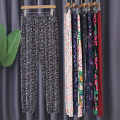 Pijamale cu imprimeu Pantaloni acasă Pantaloni damă stil coreean Pantaloni largi de transpirație Femei 2023 Primăvară Vară Pantaloni noi Pijamale