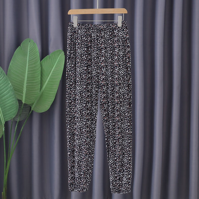 Pijamale cu imprimeu Pantaloni acasă Pantaloni damă stil coreean Pantaloni largi de transpirație Femei 2023 Primăvară Vară Pantaloni noi Pijamale