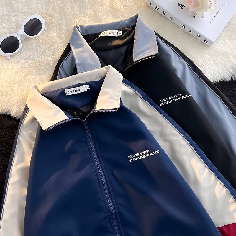 Harajuku Patchwork Bomber Jacket College Varsity Jackets Men Streetwear Color Block Vysokokvalitná ľahká vetrovka pre páry
