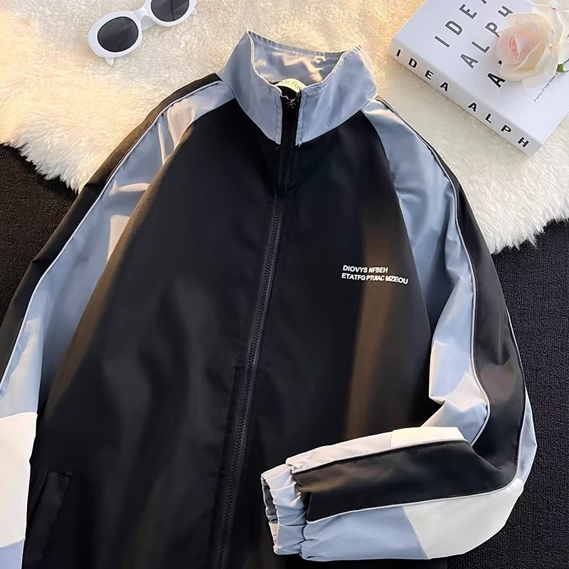 Harajuku Patchwork Bomber Jacket College Varsity Jackets Men Streetwear Color Block Vysokokvalitná ľahká vetrovka pre páry