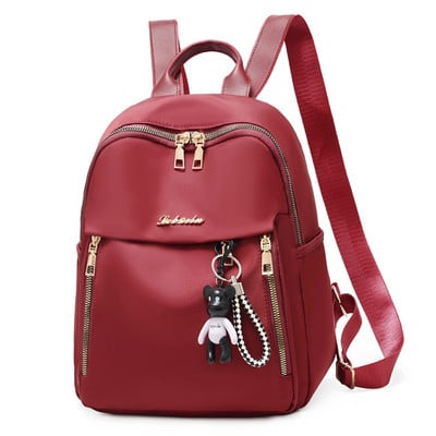 Kvaliteetne Oxfordi seljakott naistele mitu taskut Mochila must punane väike disainiga kotikott Armas raamatukott Veekindel koolikott