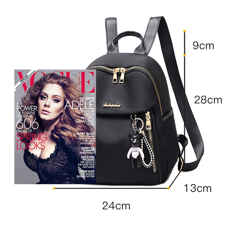 Kvaliteetne Oxfordi seljakott naistele mitu taskut Mochila must punane väike disainiga kotikott Armas raamatukott Veekindel koolikott