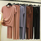 Fdfklak 2023 Νέα Modal Σετ Πιτζάμες Γυναικεία Lounge Χαριτωμένα Sleepwear κοντομάνικα Casual Nightwear μεγάλου μεγέθους M-XXL Γυναικείες πιτζάμες