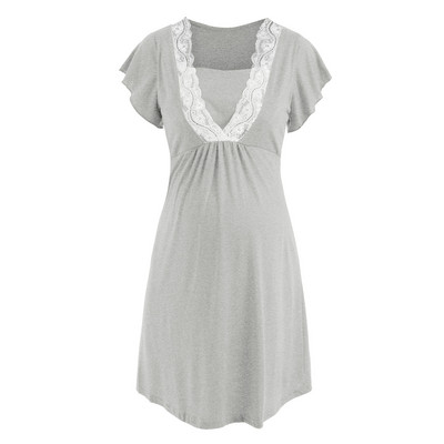 Πιτζάμες μητρότητας Θηλασμός Νυχτικό Έγκυες Γυναίκες Σπίτι Σίτιση Πυζά Φορέματα Νυχτικό Νοσοκομείου Νοσηλευτικής εγκυμοσύνης