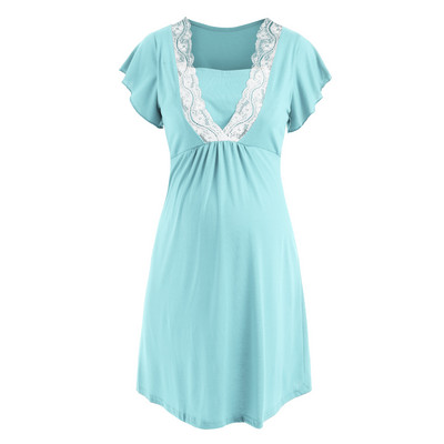 Πιτζάμες μητρότητας Θηλασμός Νυχτικό Έγκυες Γυναίκες Σπίτι Σίτιση Πυζά Φορέματα Νυχτικό Νοσοκομείου Νοσηλευτικής εγκυμοσύνης