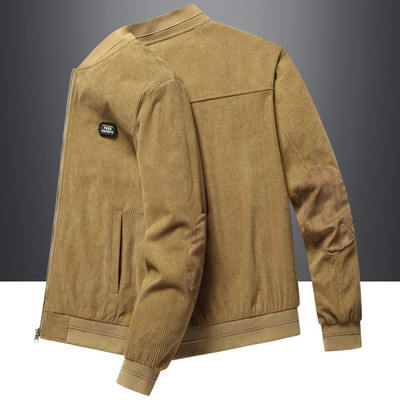 Paltoane subțiri de respirație, jachetă ușoară din catifea pentru bărbați, haine de toamnă de dimensiuni mari, stil vintage, îmbrăcăminte de stradă pentru bărbați, paltoane casual