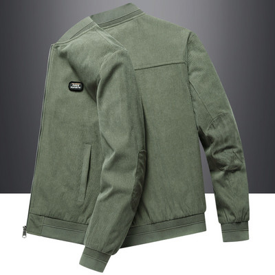 Paltoane subțiri de respirație, jachetă ușoară din catifea pentru bărbați, haine de toamnă de dimensiuni mari, stil vintage, îmbrăcăminte de stradă pentru bărbați, paltoane casual