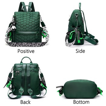 Καρό Laptop Backpack Anti Theft Stylish Casual Daypack Travel Business College School Τσάντα για γυναίκες Πράσινα σακίδια πλάτης για κορίτσια