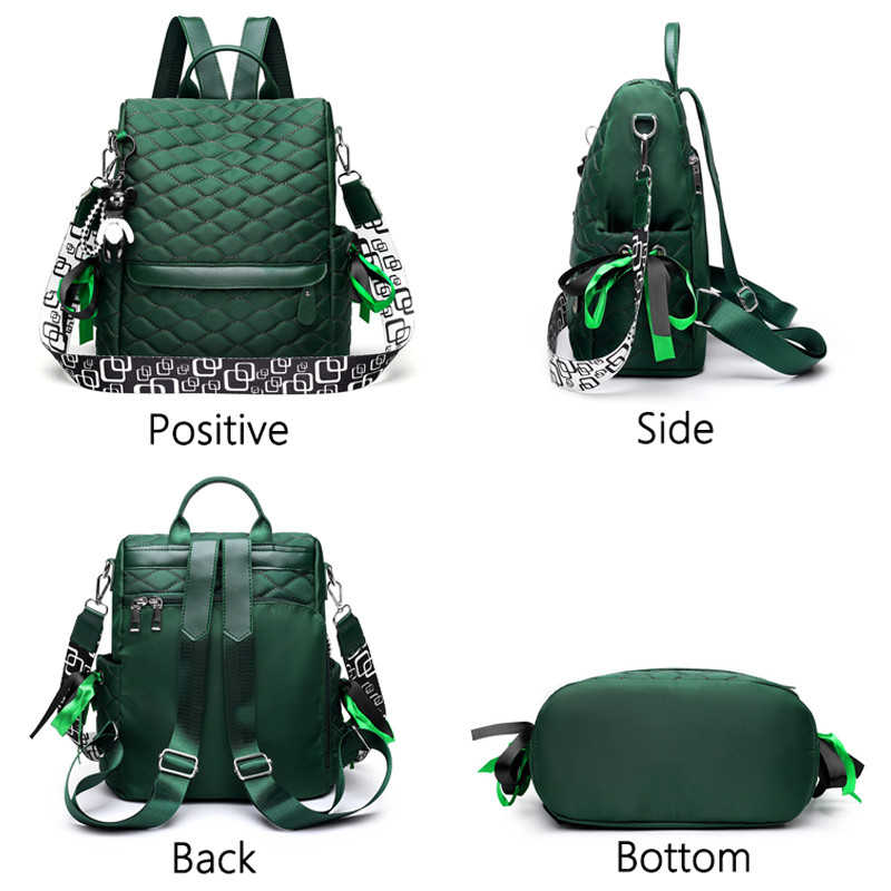 Καρό Laptop Backpack Anti Theft Stylish Casual Daypack Travel Business College School Τσάντα για γυναίκες Πράσινα σακίδια πλάτης για κορίτσια