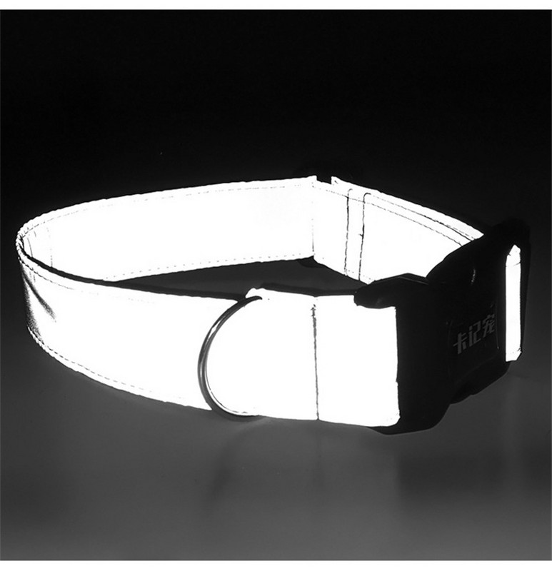 Țesătură reflectorizantă de modă, 3,8 cm, guler personalizat pentru câini, guler luminos, 150 cm, plumb pentru câini, set de guler și lesă pentru câini din nailon Nou-2020