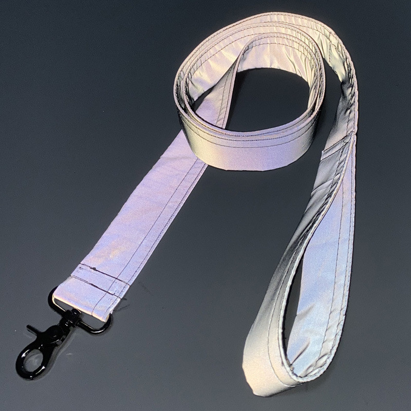 Țesătură reflectorizantă de modă, 3,8 cm, guler personalizat pentru câini, guler luminos, 150 cm, plumb pentru câini, set de guler și lesă pentru câini din nailon Nou-2020