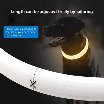 LED светещи нашийници за кучета Нощен анти-загубен колан за осветяване на кучета Водоустойчиви режещи се светещи нашийници за кучета Продукти за кучета Аксесоари