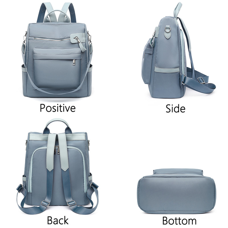 Μόδα Αντικλεπτικά Γυναικεία Σακίδια Πλάτης Υψηλής Ποιότητας Αδιάβροχα Nylon Γυναικεία Σακίδια Πλάτης Μεγάλης Χωρητικότητας Σχολική Τσάντα Γυναικεία