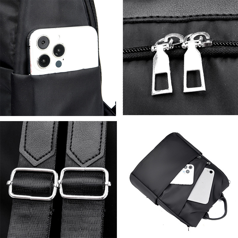 2023. aasta uus trend, kvaliteetne naiste nailonist seljakott vabaaja õlakotid, suure mahutavusega reisiseljakott Naiste vargusvastased seljakotid