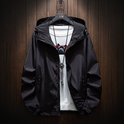 Νέο μονόχρωμο ανδρικό τζάκετ 2022, Ανοιξιάτικο και Φθινόπωρο, Ανοιξιάτικο και Φθινοπωρινό, Ελαφρύ Ανδρικό παλτό Μόδας Μόδας σε μεγάλο μέγεθος,