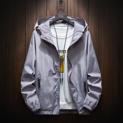 Νέο μονόχρωμο ανδρικό τζάκετ 2022, Ανοιξιάτικο και Φθινόπωρο, Ανοιξιάτικο και Φθινοπωρινό, Ελαφρύ Ανδρικό παλτό Μόδας Μόδας σε μεγάλο μέγεθος,